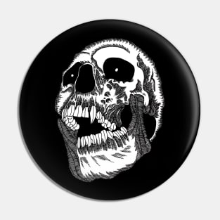 Screaming Skull Pin