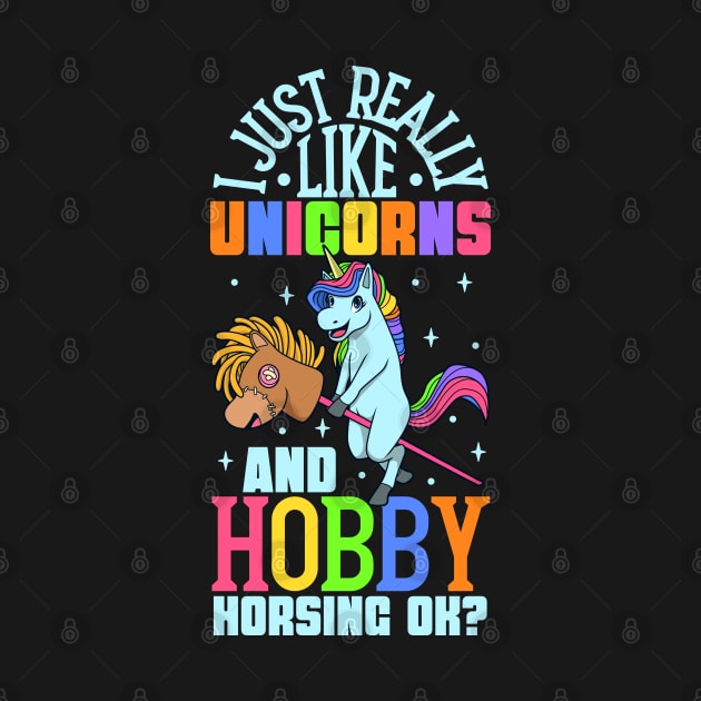 I love unicorns and hobby horsing by Modern Medieval Design