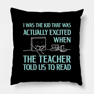 Funny Book Lover Pillow