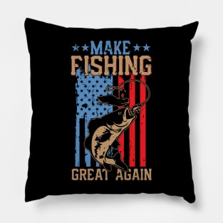 Make Fishing Great Pillow