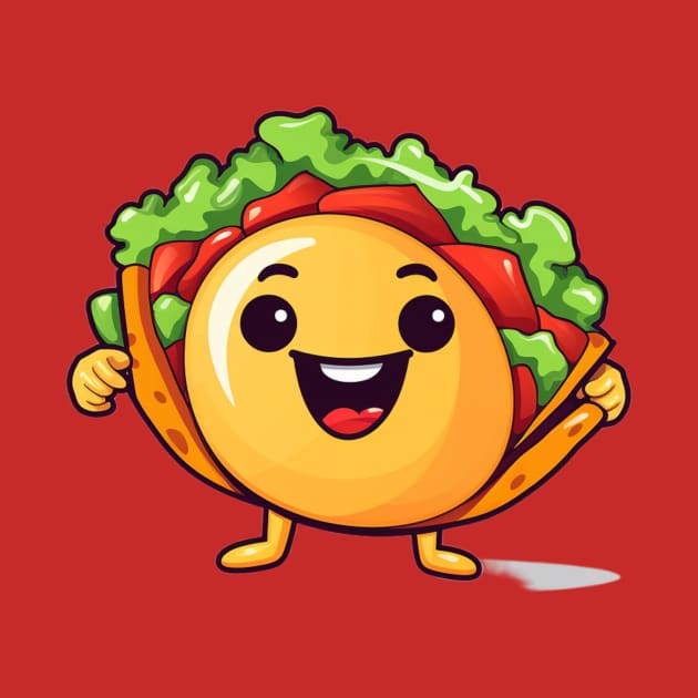 kawaii Taco T-Shirt cute potatofood funny by nonagobich