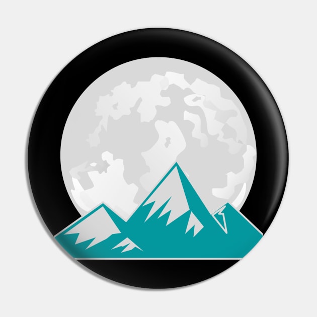 Moon And Mountains Pin by Climbinghub