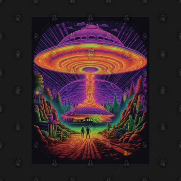Psychadelic UFO by Time Travelers Nostalgia