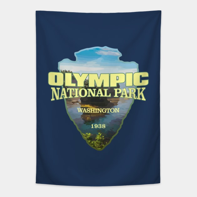 Olympic NP (arrowhead) Tapestry by grayrider