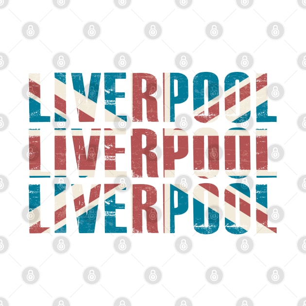 UK Proud - Liverpool Vintage Union Jack by FOOTBALL IS EVERYTHING