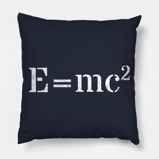 E = mc2 Albert Einstein Formula Pillow by vladocar