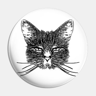 crazy cat design Pin