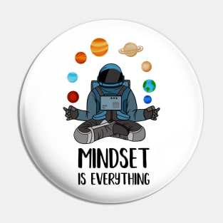 Astronaut Meditating, Yoga, Zen, Mindset Motivational Pin