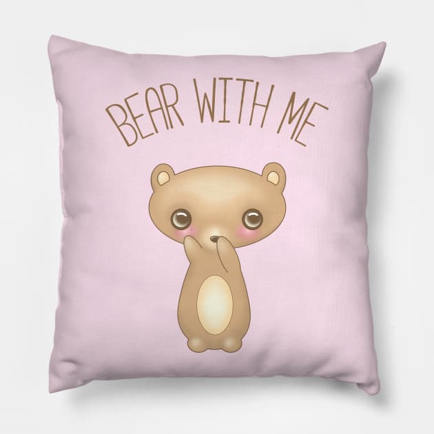 Bear With Me Pillow by CatAstropheBoxes