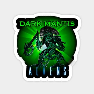 Dark Mantis Alien Magnet