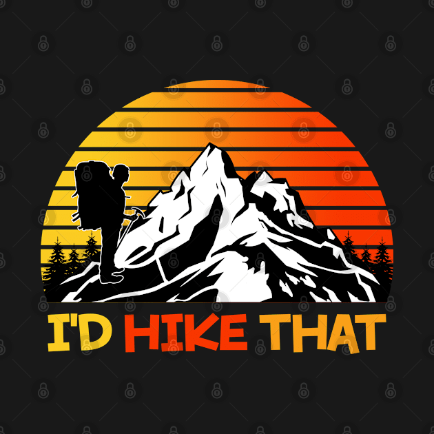 Id Hike That, Hiking Is My Therapy by Cor Designs