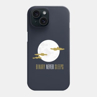 Binary Never Sleeps Phone Case