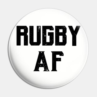 Rugby AF text Pin