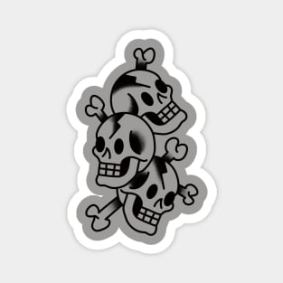 Pile of skulls Magnet