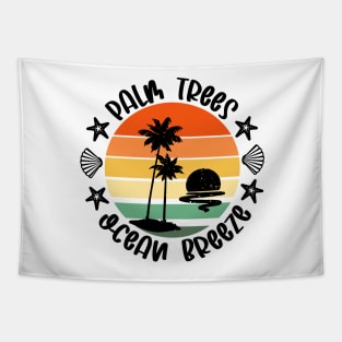 Palm Trees - Ocean Breeze Tapestry