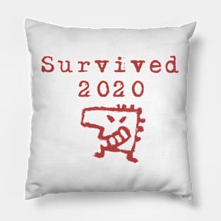 Survivor of the Corona virus 2020 t-shirt Pillow