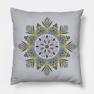 Mandala Daisy Easter Spring Pillow