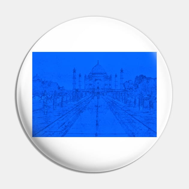 Taj Mahal blue Pin by QualitySolution