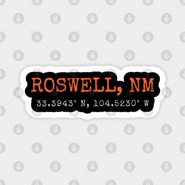 Roswell New Mexico - Alien UFO Crash Magnet by Paranormalshirts