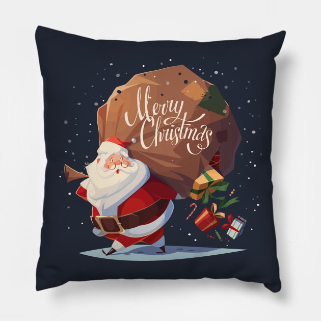 Cute and Chubby Santa Pillow by MostAdorable