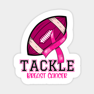 Tackle Breast Cancer Shirts Fighting American Football Women Magnet