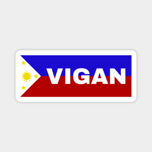 Vigan City in Philippines Flag Magnet