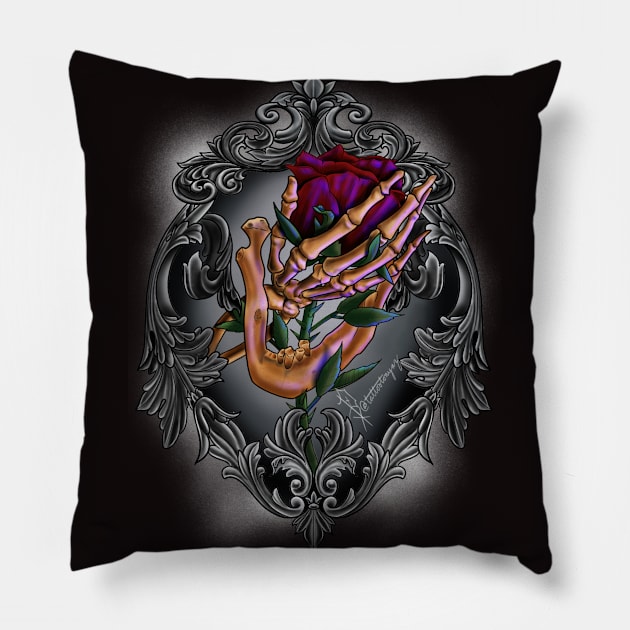 Mortality Pillow by Tattotonyaz