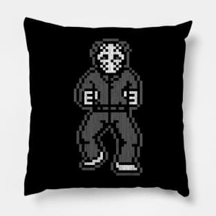 Retro Jason - Grey Vintage Pillow