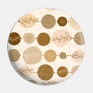 abstract circles pattern soft brown Pin