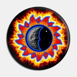 abstract sun and moon Pin