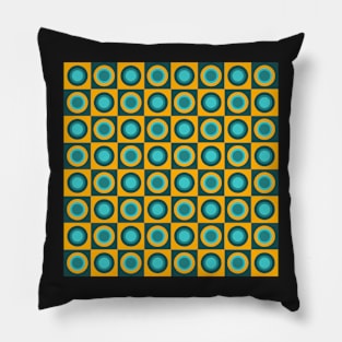 retro geometrical mid century pattern Pillow