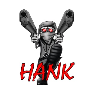 Hank of Madness combat with two guns. T-Shirt