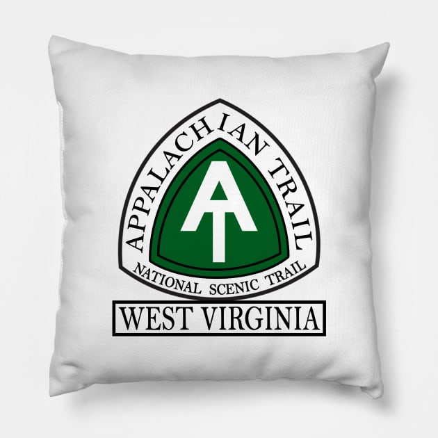 Appalachian Trail National Scenic Trail West Virginia WV Pillow by DD2019