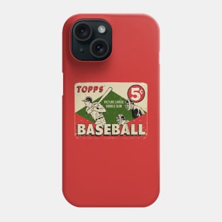 VINTAGE BASEBALL - TOPPS PICTURE CARDS bubble gum Phone Case