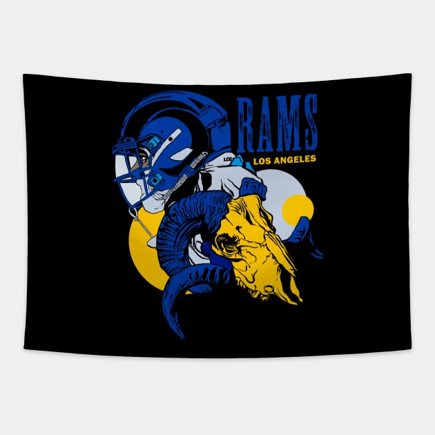 Squad Rams Tapestry by Nwebube parody design