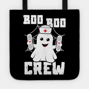 Boo Boo Crew Cute Nurse Ghost Costume Girls Funny Halloween Tote