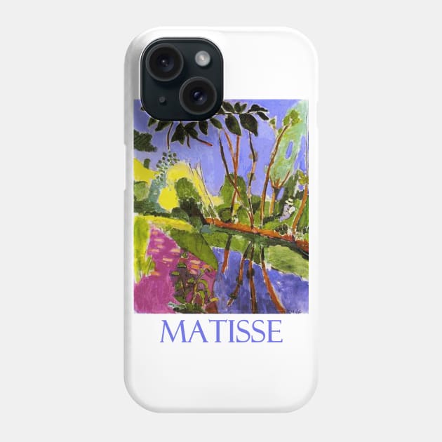 The Riverbank (1907) by Henri Matisse Phone Case by Naves