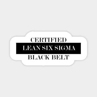 Lean Six Sigma Black Belt Magnet