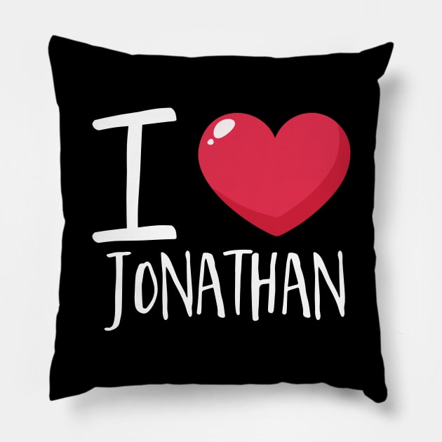 I Love Jonathan Pillow by Podycust168