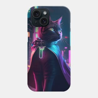 Superhero Cyberpunk Cat Phone Case