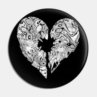 Broken Heart Moonlight Pin
