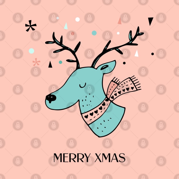 Xmas Doodle - Deer by SpilloDesign