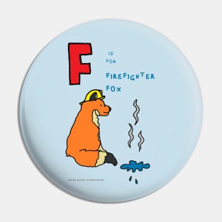 F is for firefighter fox. Pin