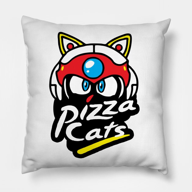 Pizza Cats Pillow by Daletheskater