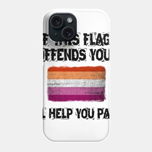 if this flag offends you-lesbian Phone Case