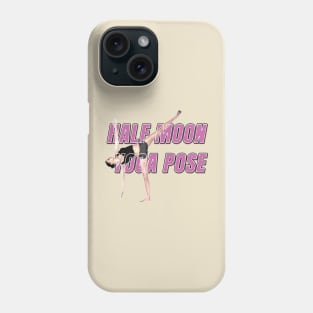 Half moon yoga pose Phone Case