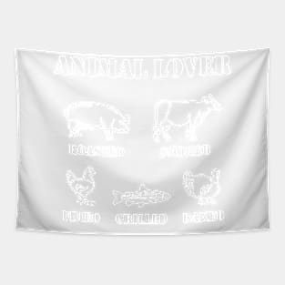 Animal Lover (white) Tapestry