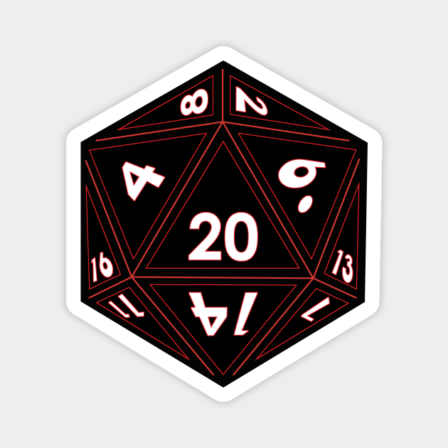 Black D Dice Red Outline Full Size D Dice Magnet Teepublic Black D Dice Red Outline Full Size D Dice Magnet Teepublic