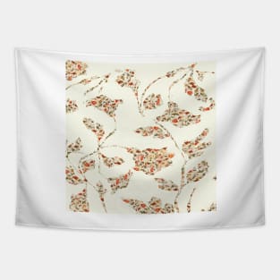 floral pattern on cream no 2 Tapestry