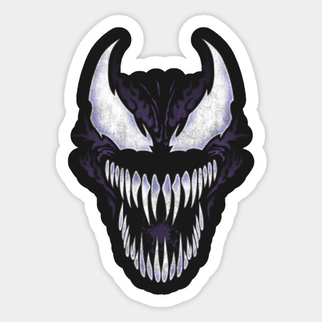 Venom white - Venom - Sticker | TeePublic